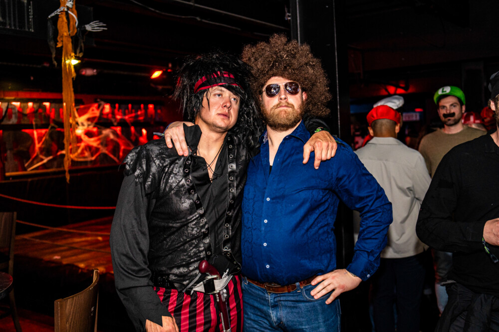 photo of people in halloween costumes at the Boo 2 Halloween Block Party, Dirty Little Roddy's, Boise, Idaho