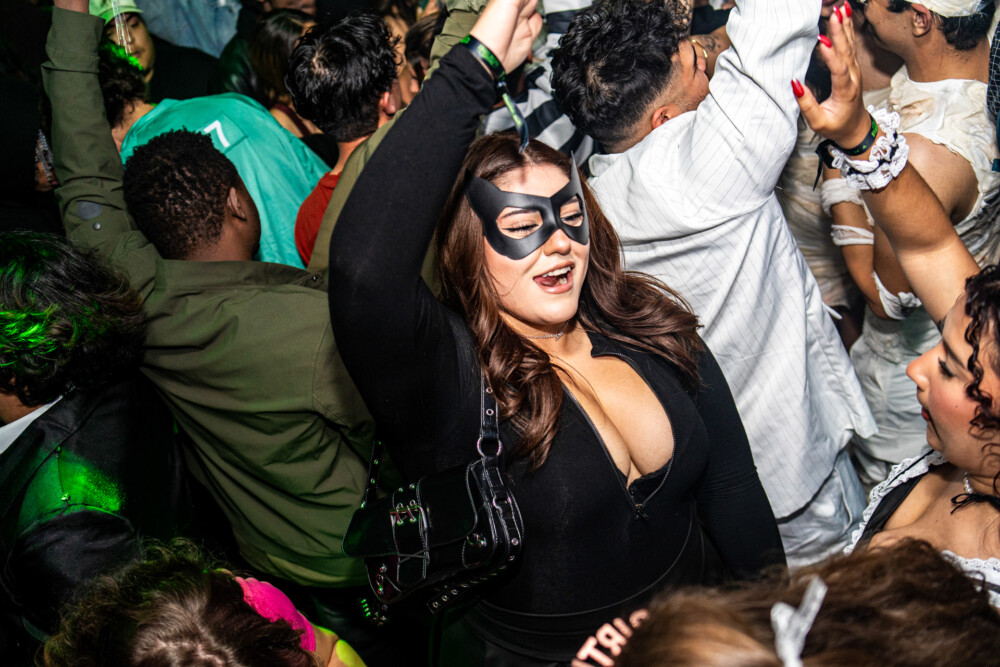 photo of people in halloween costumes at the Boo 2 Halloween Block Party, Dirty Little Roddy's, Boise, Idaho