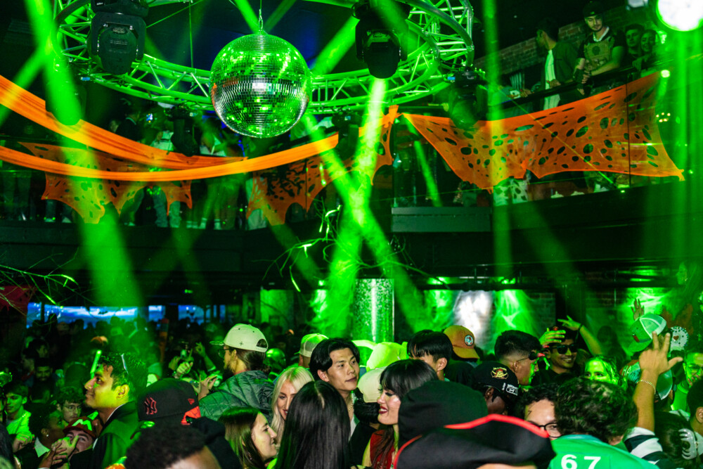 photo of people in halloween costumes at the Boo 2 Halloween Block Party, Dirty Little Roddy's, Boise, Idaho