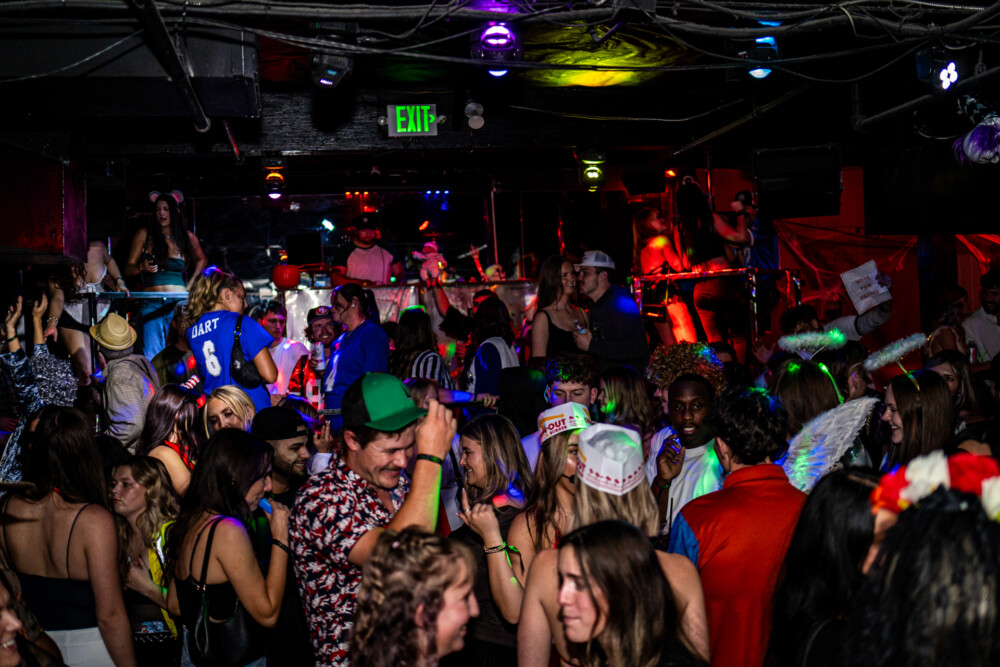 photo of people in halloween costumes at the Boo 2 Halloween Block Party, Dirty Little Roddy's, Boise, Idaho
