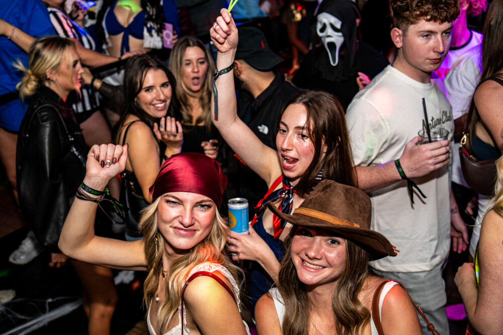 photo of people in halloween costumes at the Boo 2 Halloween Block Party, Dirty Little Roddy's, Boise, Idaho