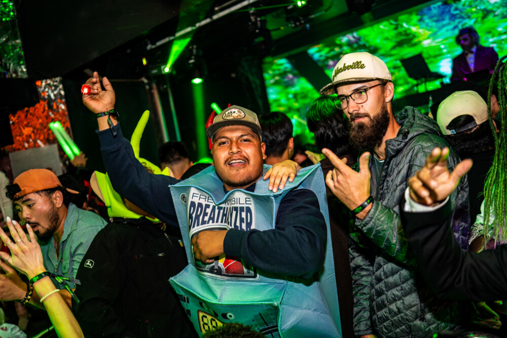 photo of people in halloween costumes at the Boo 2 Halloween Block Party, Dirty Little Roddy's, Boise, Idaho