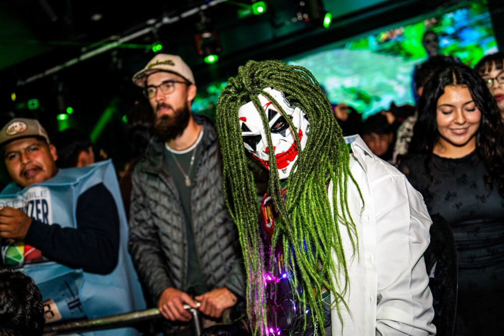 photo of people in halloween costumes at the Boo 2 Halloween Block Party, Dirty Little Roddy's, Boise, Idaho