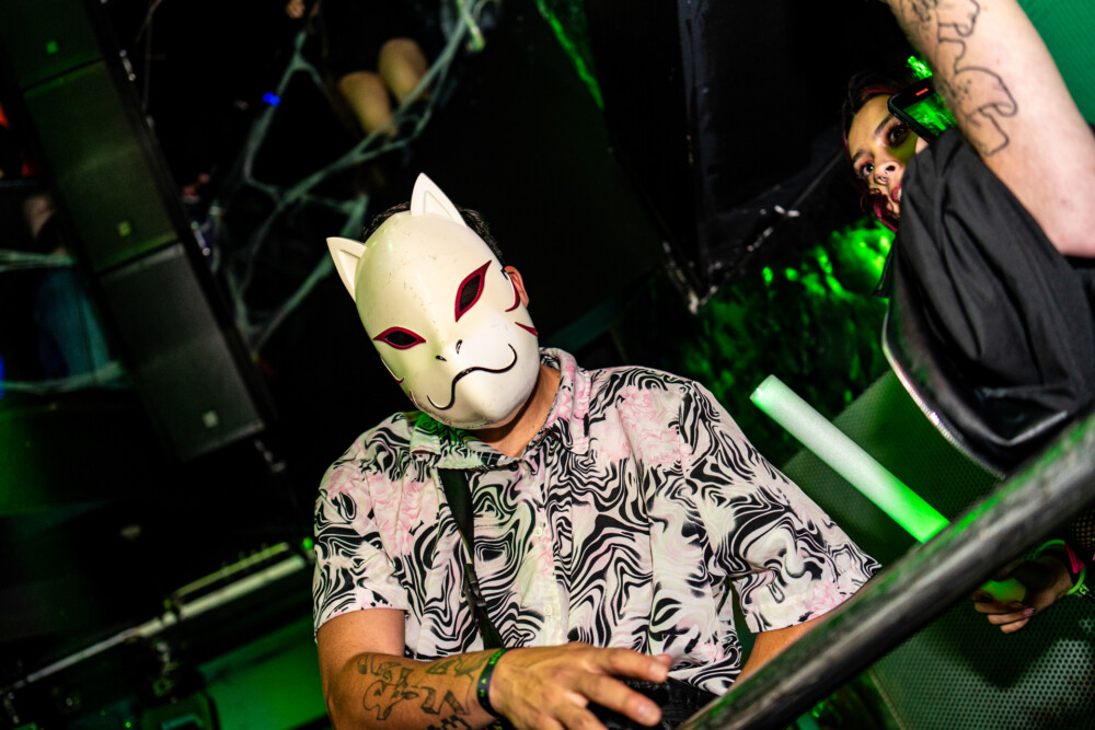 photo of people in halloween costumes at the Boo 2 Halloween Block Party, Dirty Little Roddy's, Boise, Idaho