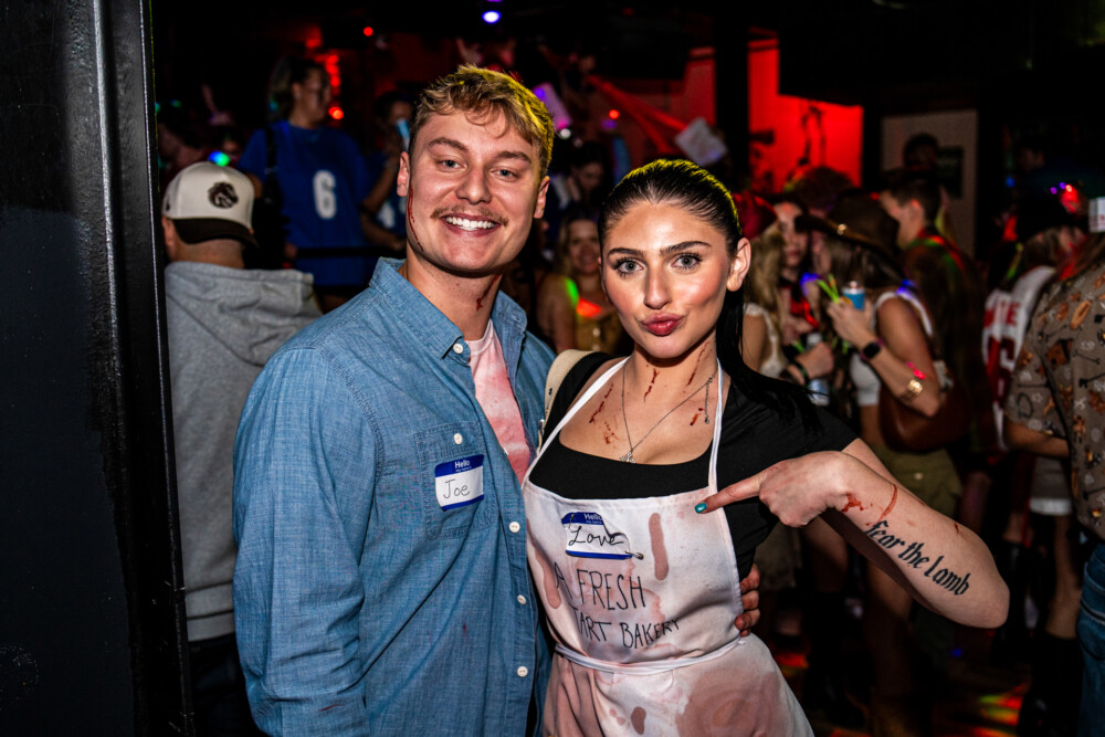 photo of people in halloween costumes at the Boo 2 Halloween Block Party, Dirty Little Roddy's, Boise, Idaho