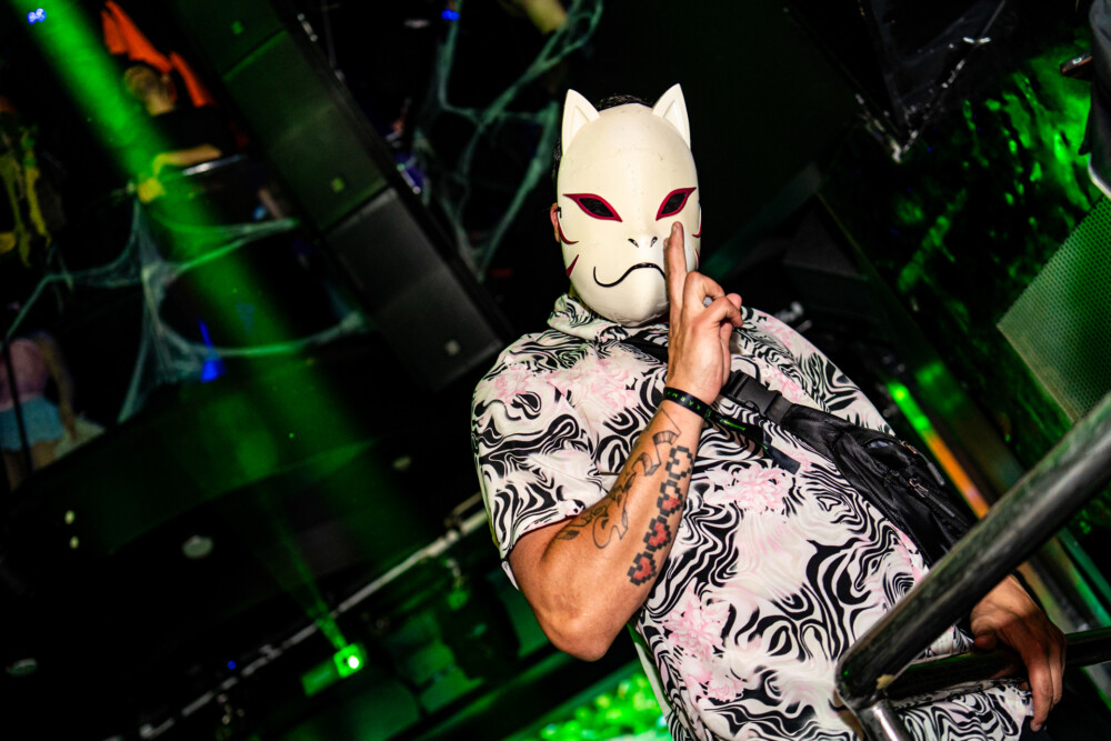 photo of people in halloween costumes at the Boo 2 Halloween Block Party, Dirty Little Roddy's, Boise, Idaho