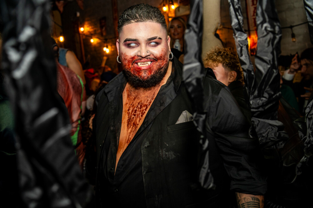 photo of people in halloween costumes on Halloween Night 2025, Amsterdam Lounge, Boise, Idaho