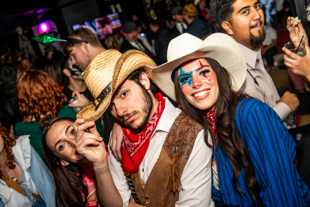 photo of people in halloween costumes on Halloween Night 2025, Amsterdam Lounge, Boise, Idaho