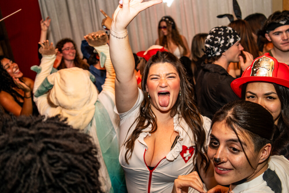 photo of people in halloween costumes on Halloween Night 2025, Amsterdam Lounge, Boise, Idaho