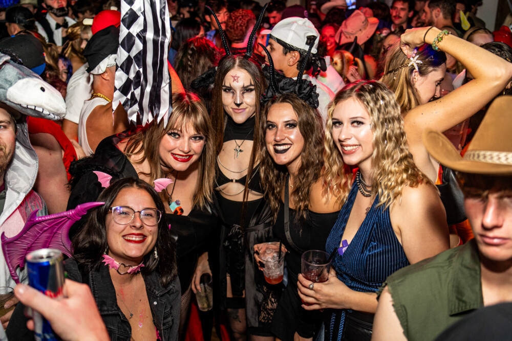 photo of people in halloween costumes on Halloween Night 2025, Dirty Little Roddy's, Boise, Idaho