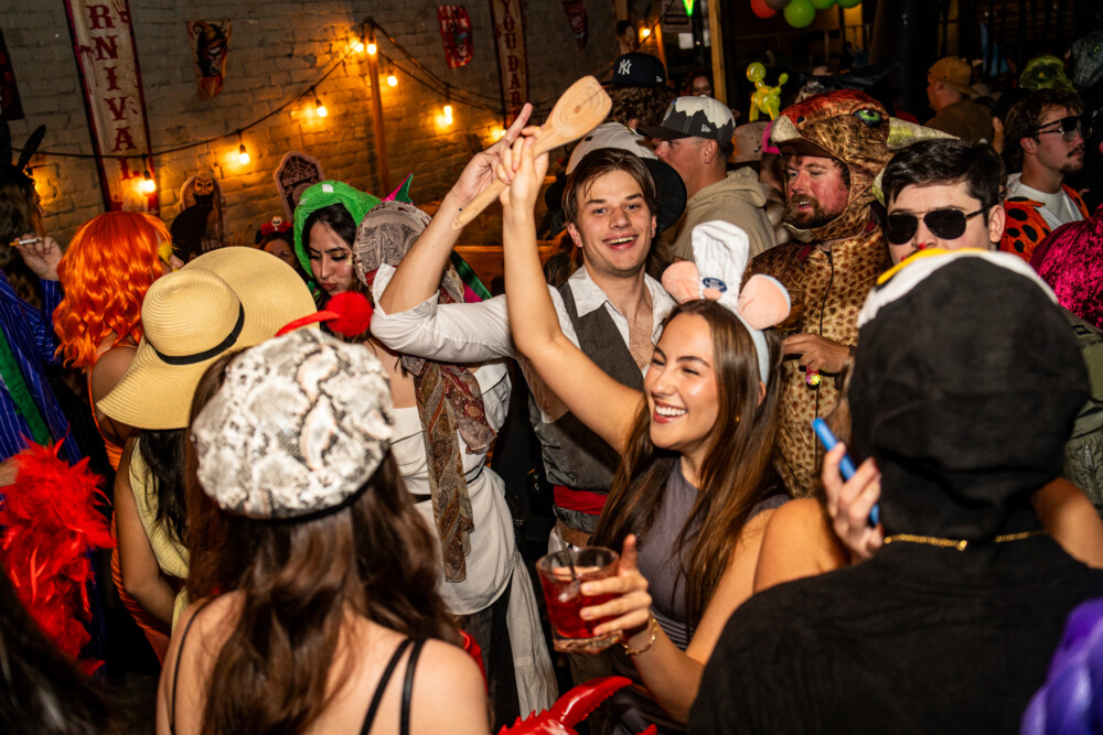 photo of people in halloween costumes on Halloween Night 2025, Amsterdam Lounge, Boise, Idaho