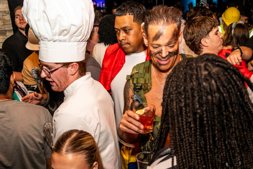 photo of people in halloween costumes on Halloween Night 2025, Amsterdam Lounge, Boise, Idaho