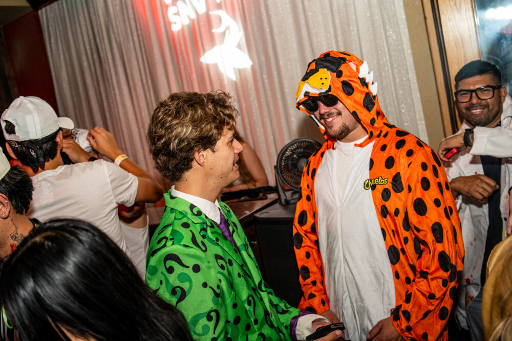 photo of people in halloween costumes on Halloween Night 2025, Amsterdam Lounge, Boise, Idaho
