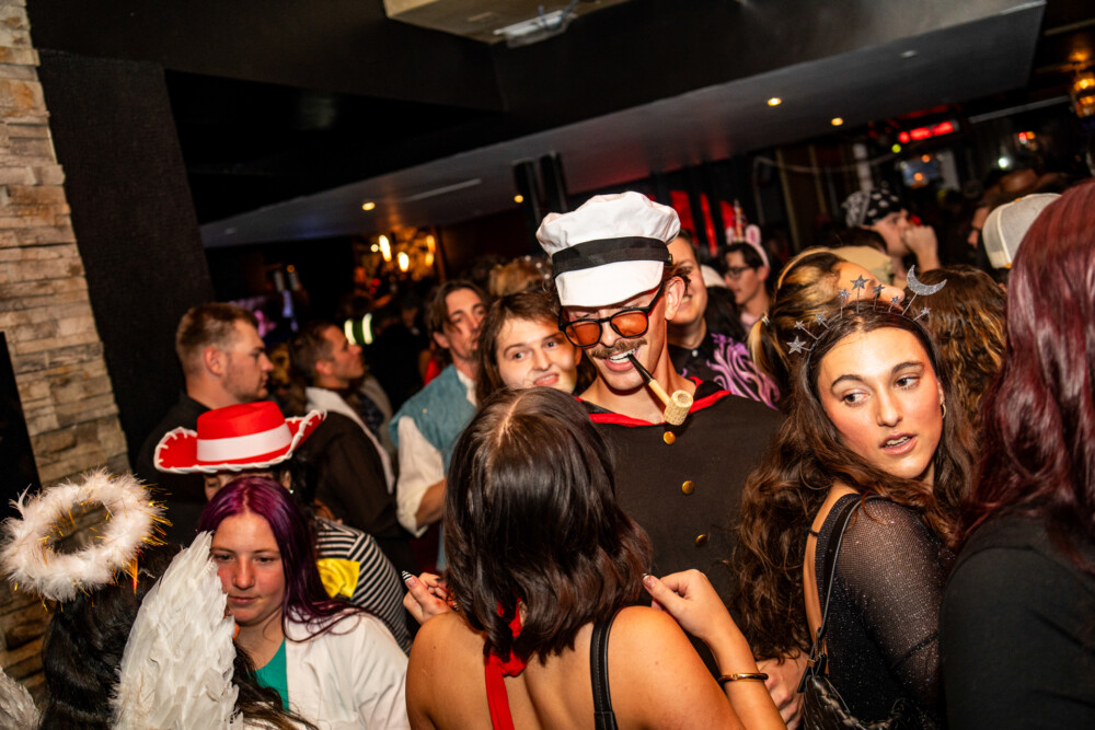 photo of people in halloween costumes on Halloween Night 2025, Amsterdam Lounge, Boise, Idaho