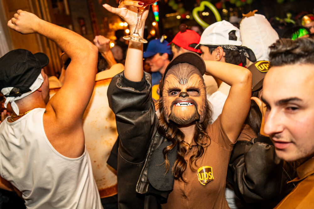 photo of people in halloween costumes on Halloween Night 2025, Amsterdam Lounge, Boise, Idaho