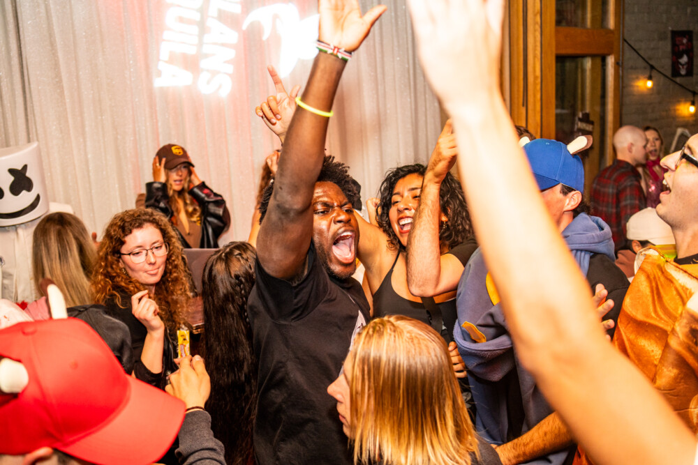 photo of people in halloween costumes on Halloween Night 2025, Amsterdam Lounge, Boise, Idaho