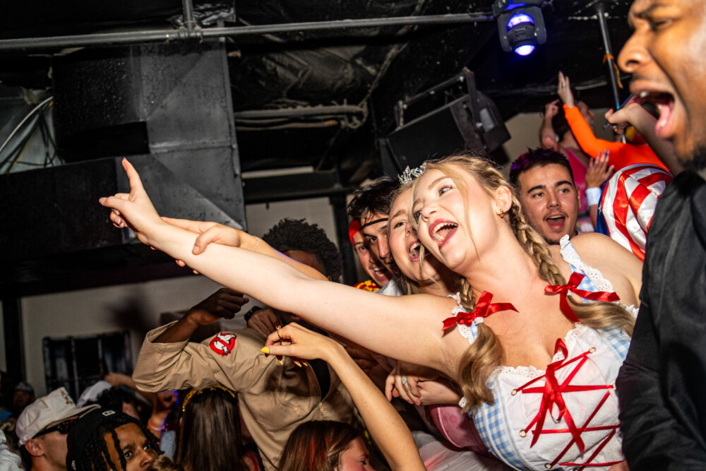 photo of people in halloween costumes on Halloween Night 2025, Dirty Little Roddy's, Boise, Idaho