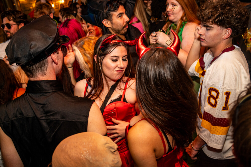 photo of people in halloween costumes on Halloween Night 2025, Amsterdam Lounge, Boise, Idaho