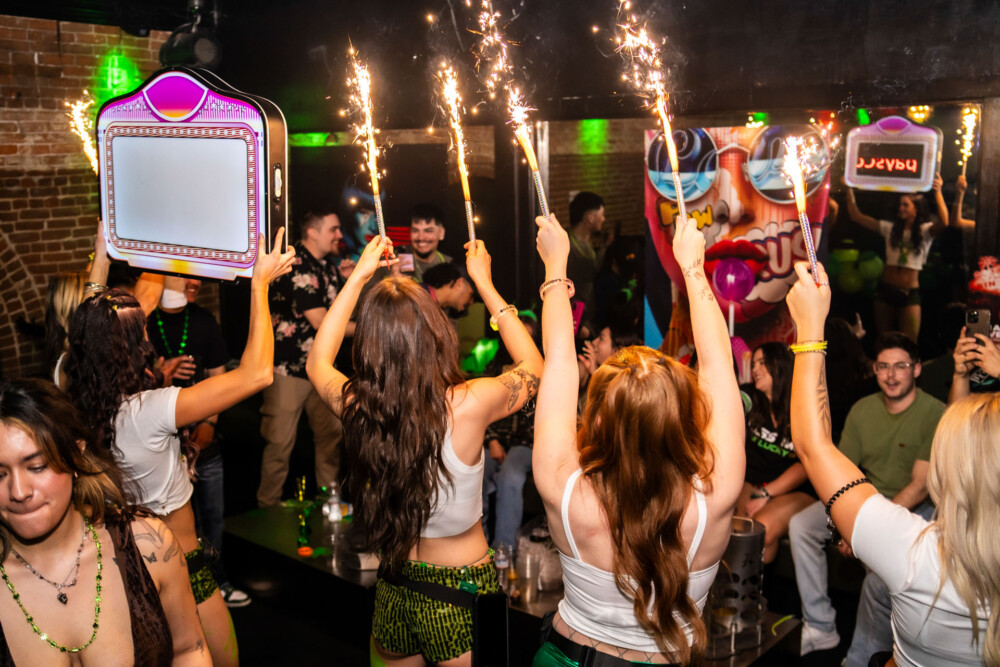 14th Annual No Pants Party in Downtown Boise, Idaho at Amsterdam Lounge, StrangeLove, Dirty Little Roddys, and Karma