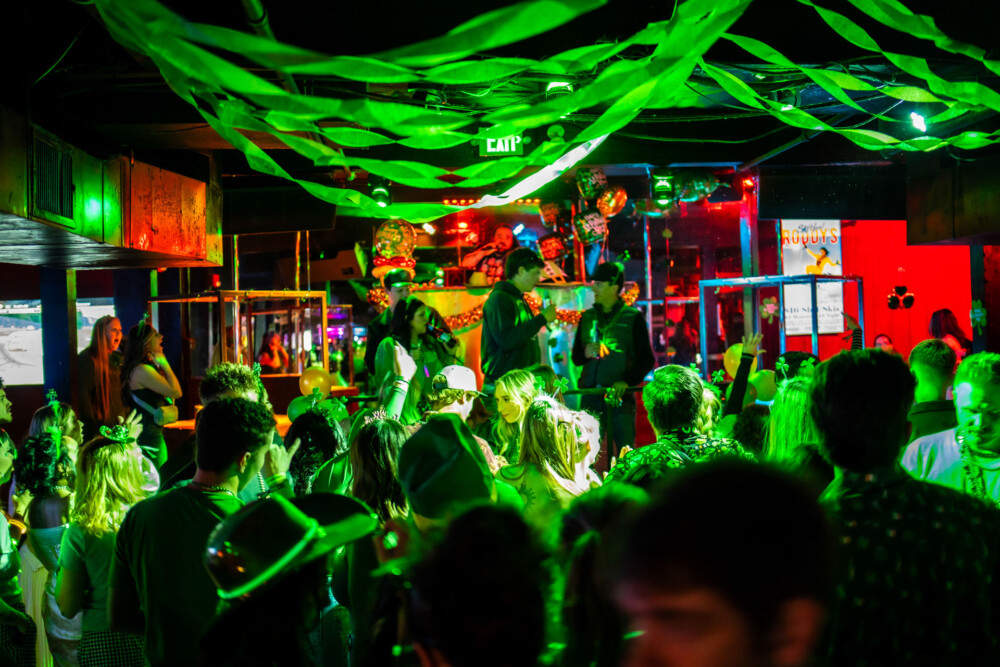 14th Annual No Pants Party in Downtown Boise, Idaho at Amsterdam Lounge, StrangeLove, Dirty Little Roddys, and Karma